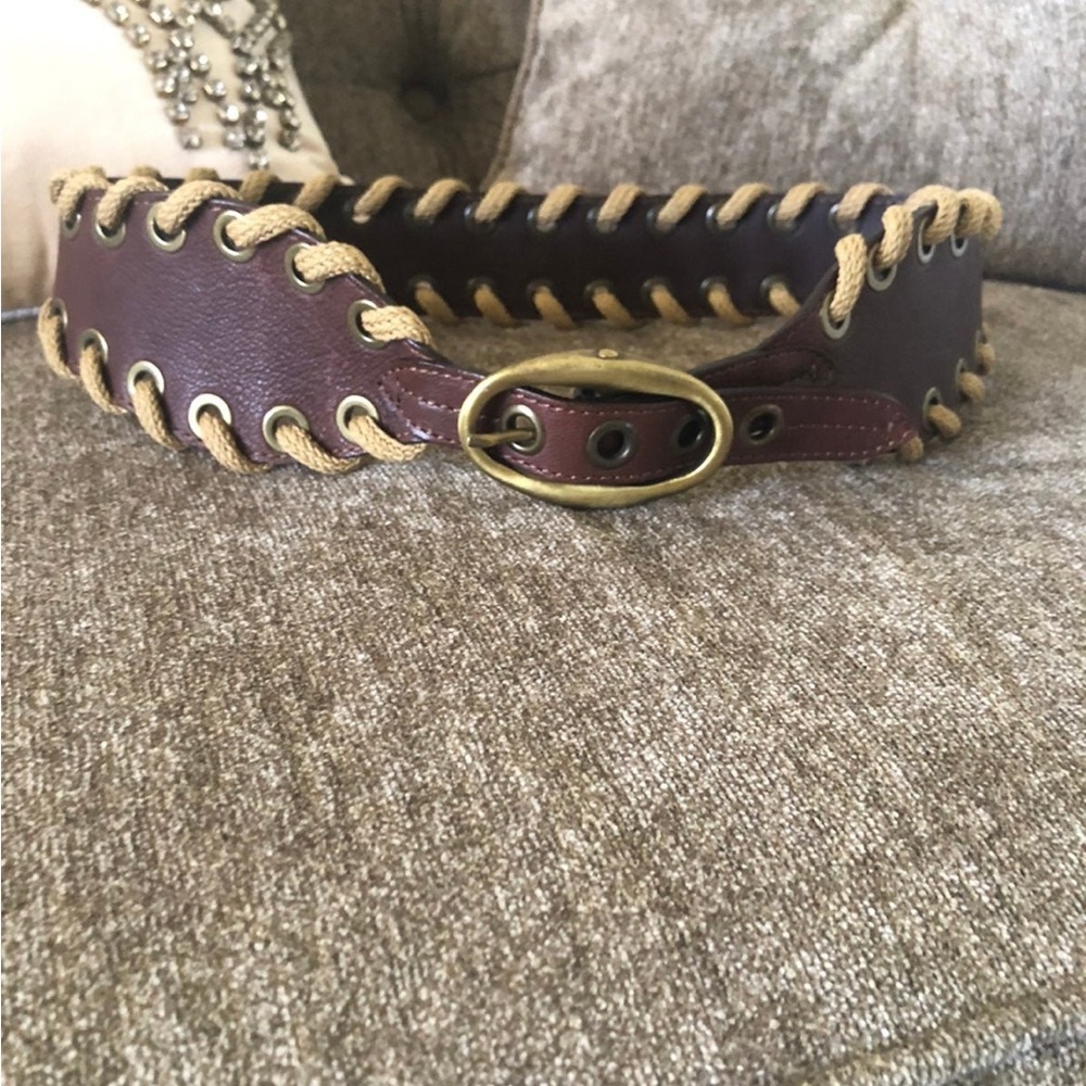 Moschino Brown, Wide Waist Belt- NWOT